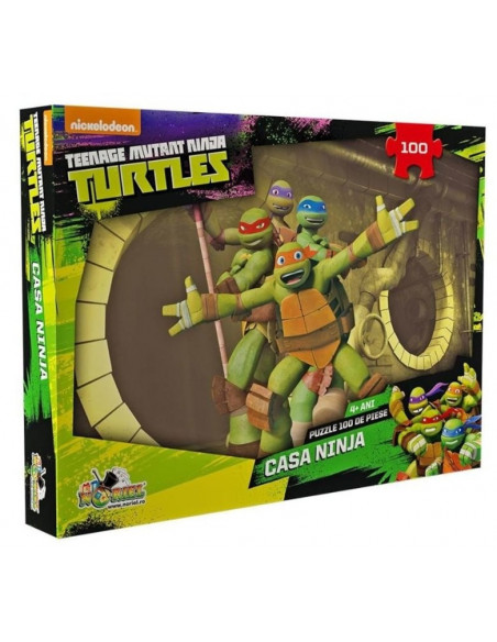 Casa Ninja Teenage Mutant Ninja Turtles, Puzzle Noriel, 100