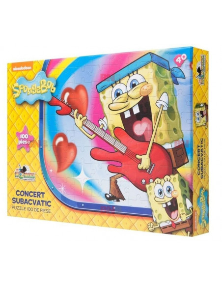 Concert Subacvatic Spongebob, Puzzle Noriel, 100 Piese,Uniq9808