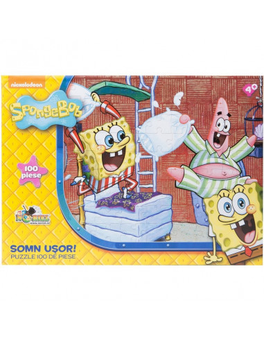 Somn Usor Spongebob, Puzzle Noriel, 100 Piese,Uniq9792