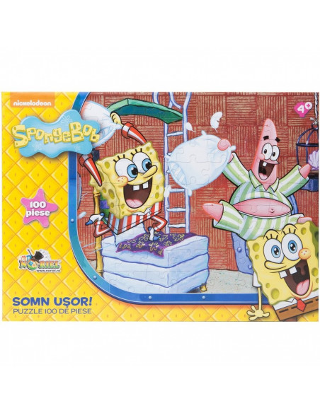 Somn Usor Spongebob, Puzzle Noriel, 100 Piese,Uniq9792