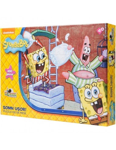Somn Usor Spongebob, Puzzle Noriel, 100 Piese,Uniq9792