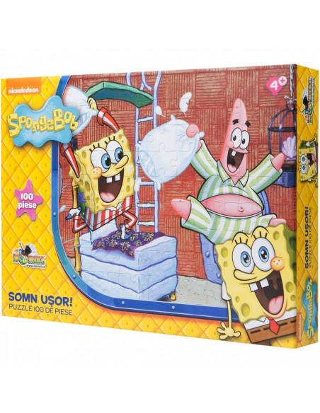 Somn Usor Spongebob, Puzzle Noriel, 100 Piese,Uniq9792