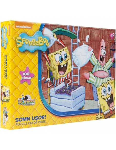 Somn Usor Spongebob, Puzzle Noriel, 100 Piese,Uniq9792