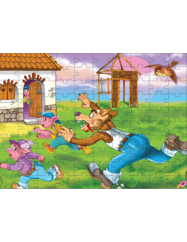 Cei Trei Purcelusi, Puzzle Noriel, 100 Piese,Uniq2754
