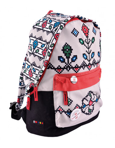 RUCSAC ETHNO CANVAS GRI-ROSU PIGNA,ETRS1922-1