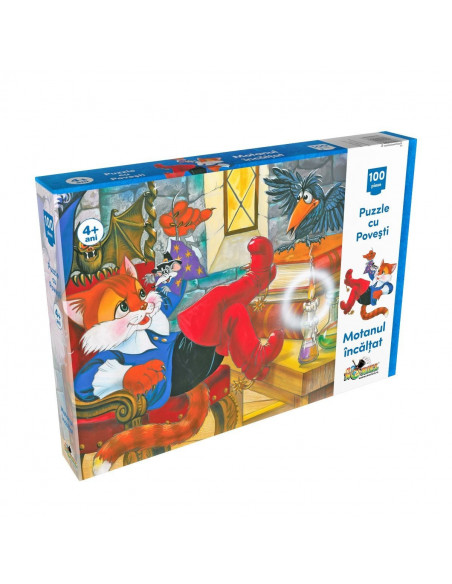 Motanul Incaltat, Puzzle Noriel, 100 Piese,Uniq2761