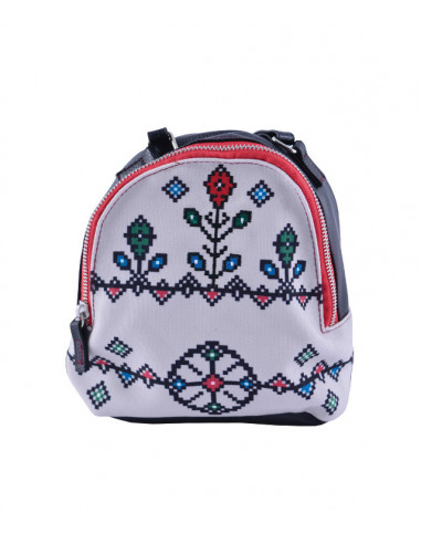 RUCSAC ETHNO MINI CANVAS GRI-NEGRU PIGNA,ETRS1983-1