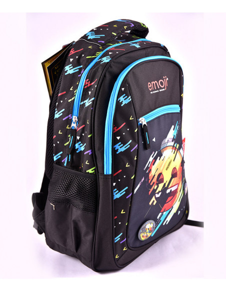 GHIOZDAN GIMNAZIU TEENS EMOJI NEGRU MULTICOLOR PIGNA,EJRS1965-2