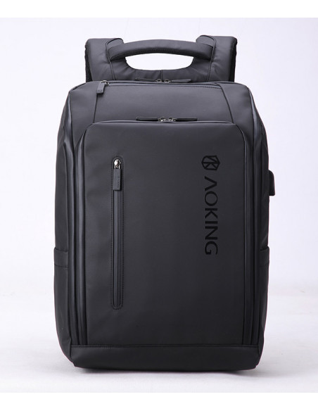 RUCSAC LAPTOP CASTI 44*31*18CM PIELE BLACK PIGNA,BLRS20AO01