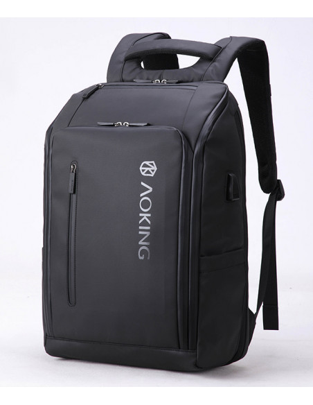 RUCSAC LAPTOP CASTI 44*31*18CM PIELE BLACK PIGNA,BLRS20AO01