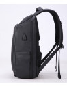 RUCSAC LAPTOP CASTI 44*31*18CM PIELE BLACK PIGNA,BLRS20AO01