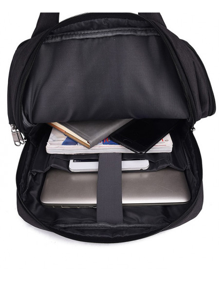 RUCSAC LAPTOP CASTI 40*30*12CM L BLACK PIGNA,BLRS20CH02