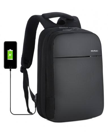RUCSAC LAPTOP CASTI 43*29*13CM STILISH BLACK PIGNA,BLRS20CH01