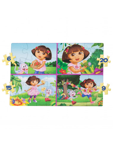 Dora Exploratoarea Puzzle 4 In 1 - Dora In Gradina, 50