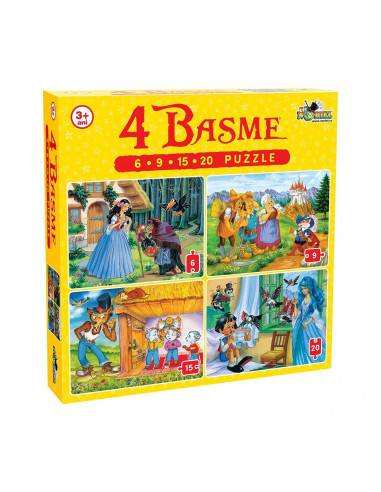 4 Basme, Puzzle Noriel, 50 Piese,Uniq2457