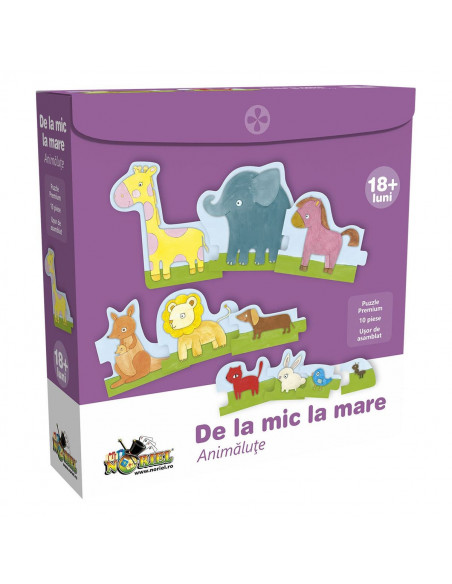 De La Mic La Mare Animalute, Puzzle Noriel,Uniq0972