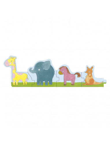 De La Mic La Mare Animalute, Puzzle Noriel,Uniq0972