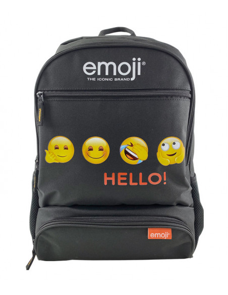 GHIOZDAN GIMNAZIU EMOJI CLASIC NEGRU HELLO PIGNA,EJRS2179-1