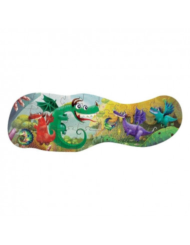 Dragoni Veseli, Puzzle Gigant Noriel, 30 Piese,Uniq2006