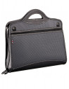 SERVIETA A4 CU 4 COMPARTIMENTE SI FERMOAR NEAGRA SNOPAKE,SN15309