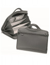 SERVIETA A4 CU 4 COMPARTIMENTE SI FERMOAR NEAGRA SNOPAKE,SN15309