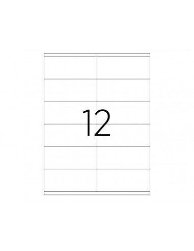 ETICHETE 12/A4 105*46MM COLTURI DREPTE 100/TOP TANEX,TW2512