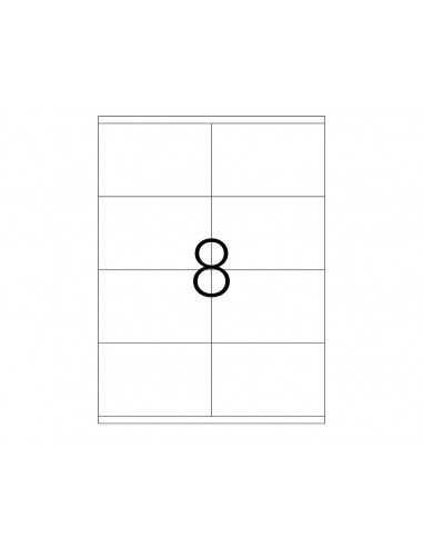 ETICHETE 8/A4 105*70MM COLTURI DREPTE 100/TOP TANEX,TW2208
