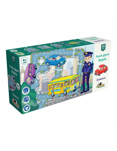 Soseaua, Puzzle Gigant Noriel Retele, 28 Piese,Uniq2426