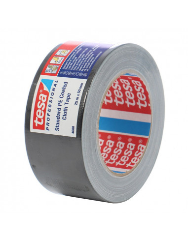 BANDA ADEZIVA TEXTILA NEAGRA 25M 50MM TESA,TS468842