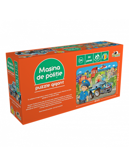 Masina De Politie, Puzzle Gigant Noriel Retele, 30