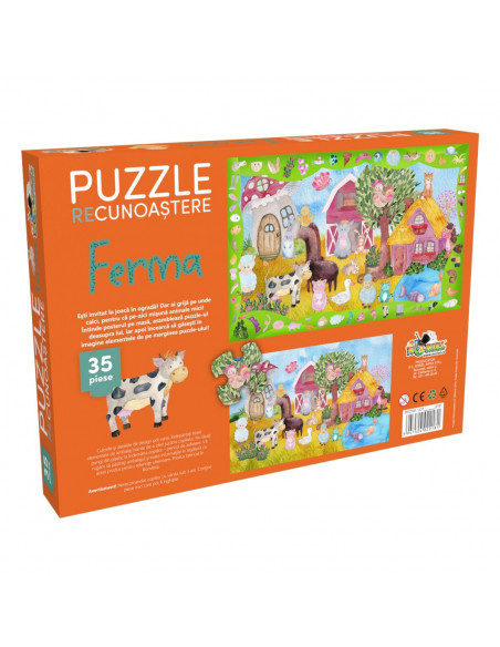 Recunoasterea La Ferma, Puzzle Noriel, 35 Piese,Uniq2181