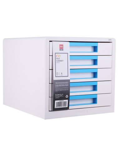 CABINET 5 SERTARE ALB/BLEU DELI,DLEZ01033