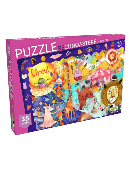 Recunoastere Circul, Puzzle Noriel, 35 Piese,Uniq2204