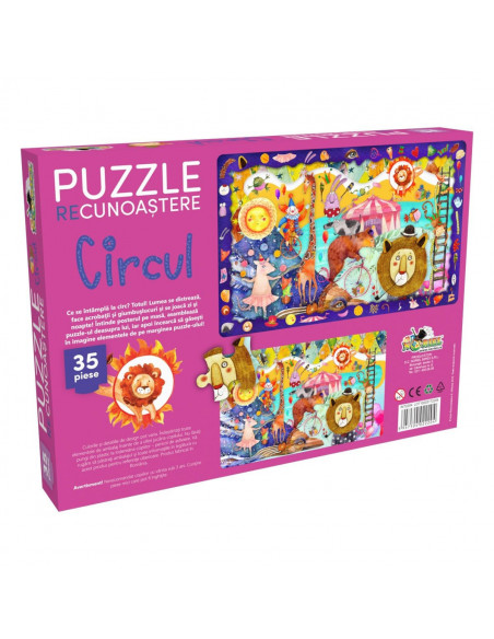 Recunoastere Circul, Puzzle Noriel, 35 Piese,Uniq2204