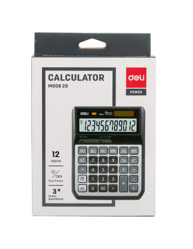CALCULATOR BIROU 12DIG M00820 DELI,DLEM00820+++
