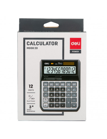 CALCULATOR BIROU 12DIG M00820 DELI,DLEM00820+++