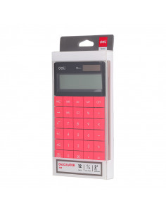 CALCULATOR BIROU 12DIG MODERN ROSU DELI,DLE1589R+++ 2