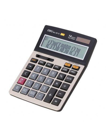 CALCULATOR BIROU 14DIG 1671C DELI,DLE1671C+++