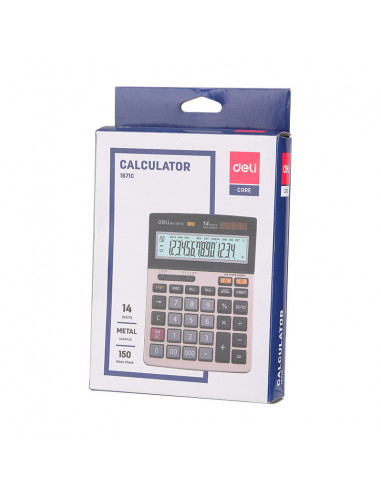 CALCULATOR BIROU 14DIG 1671C DELI,DLE1671C+++