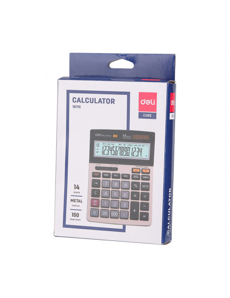 CALCULATOR BIROU 14DIG 1671C DELI,DLE1671C+++