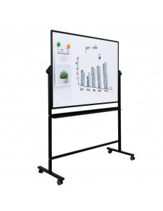 WHITEBOARD MAGNETIC MOBIL 90*120 CM RAMA ALUMINIU DELI,DLE7882 2