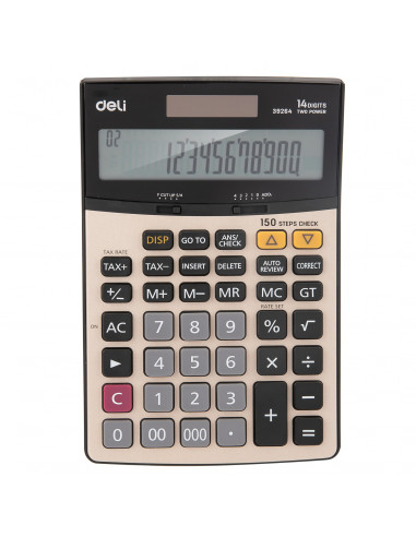 CALCULATOR BIROU 14DIG METAL 39264 DELI,DLE39264+++