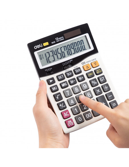 CALCULATOR BIROU 12DIG METAL 1629 DELI,DLE1629+++