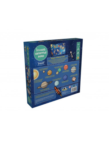 Invata Sistemul Solar, Puzzle Noriel, 54 Piese,Uniq3942
