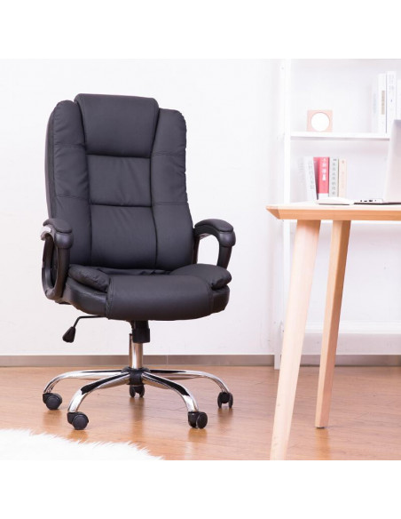 SCAUN DIRECTORIAL IMIT PIELE, SIST ROTI METAL 4913S DELI,DL4913S