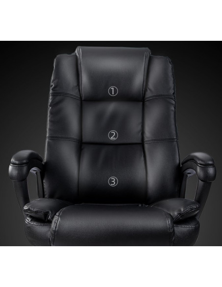 SCAUN DIRECTORIAL IMIT PIELE, SIST ROTI METAL 4913S DELI,DL4913S