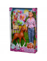 Papusa Simba Steffi Love Little Horse 29 cm cu figurina si