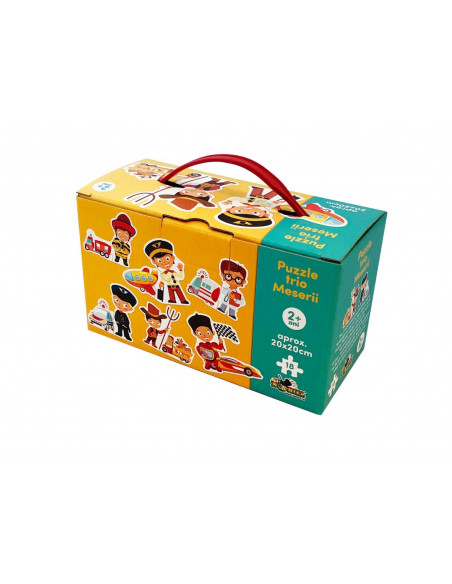 Meserii, Puzzle Trio Noriel, 12 Piese,Uniq2396
