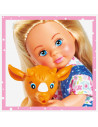 Set Simba Papusa Evi Love 12 cm, tractor cu remorca si