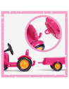 Set Simba Papusa Evi Love 12 cm, tractor cu remorca si